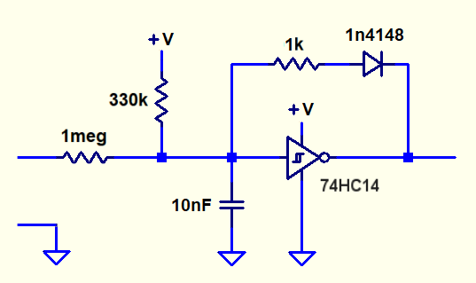 Sn74hc14n схема включения